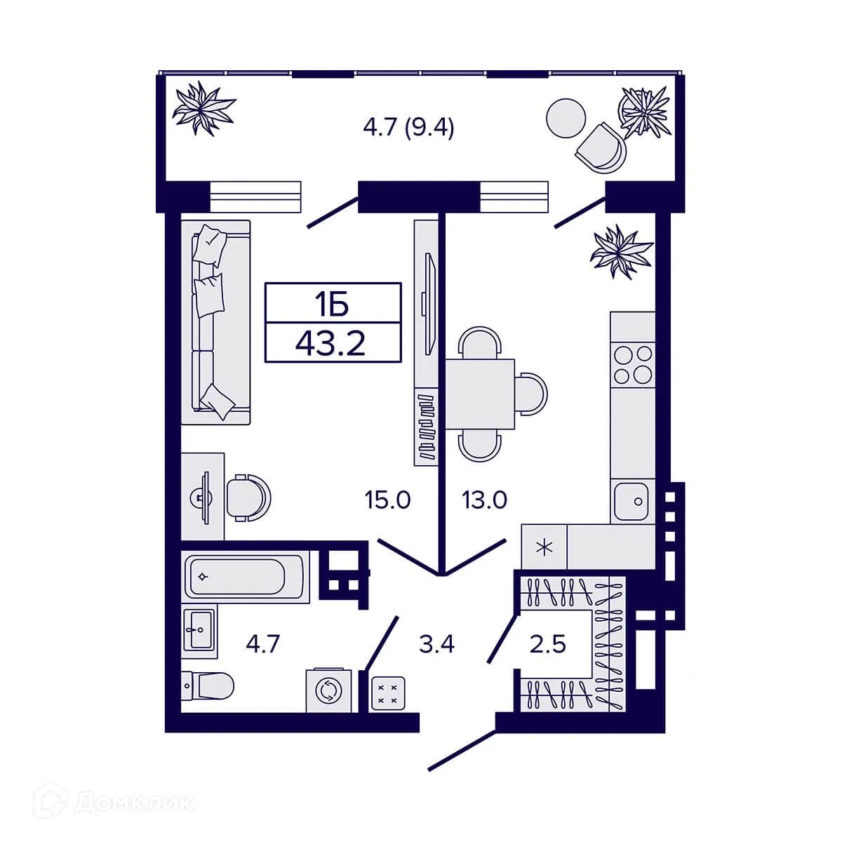 Фото квартиры в ЖК Жилой комплекс "LUNA" (ЛУНА)