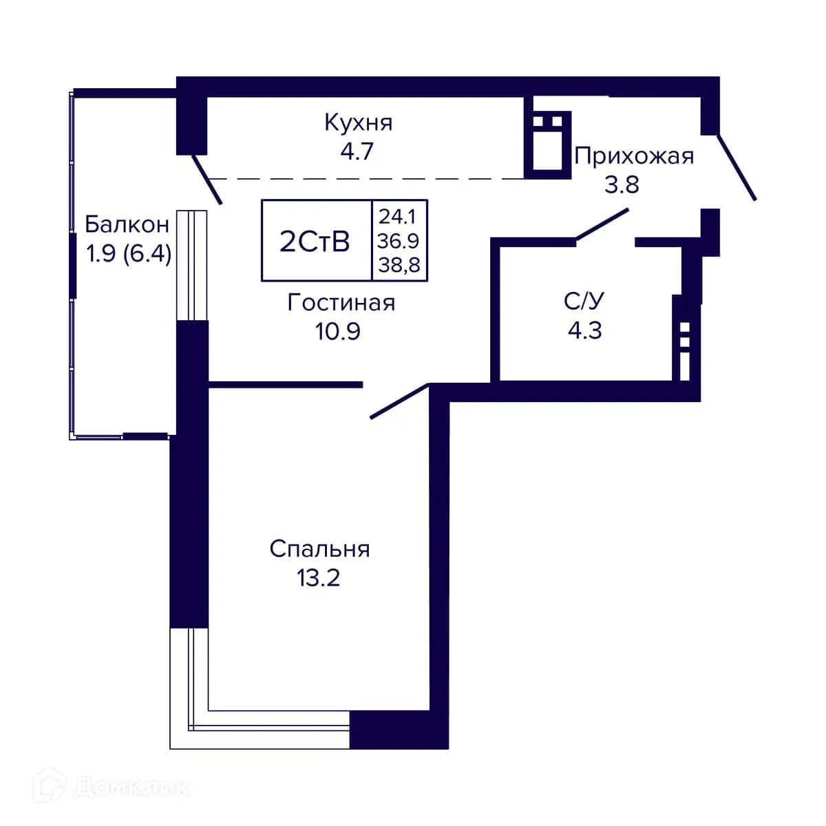 Фото квартиры в ЖК Жилой комплекс "LUNA" (ЛУНА)