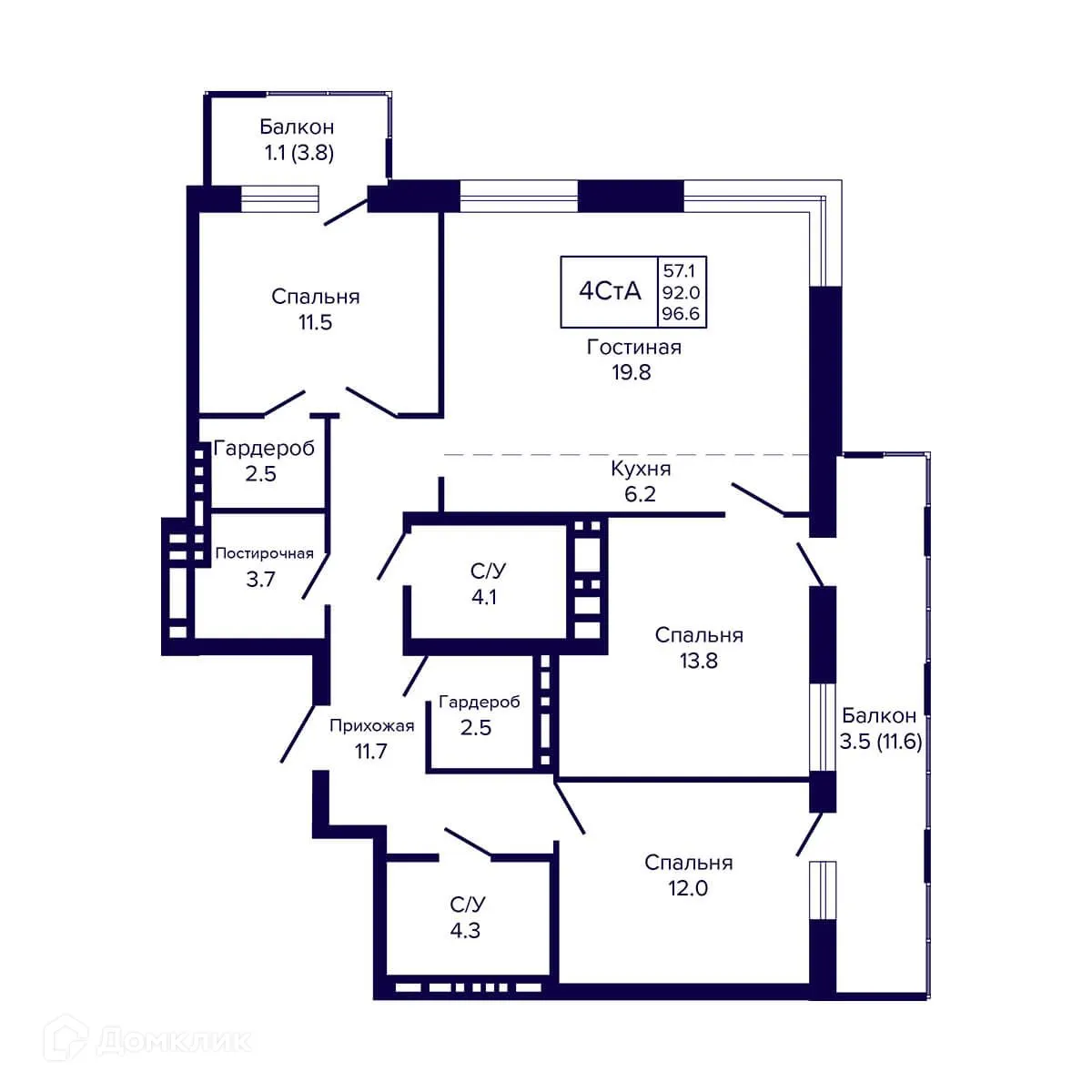 Фото квартиры в ЖК Жилой комплекс "LUNA" (ЛУНА)