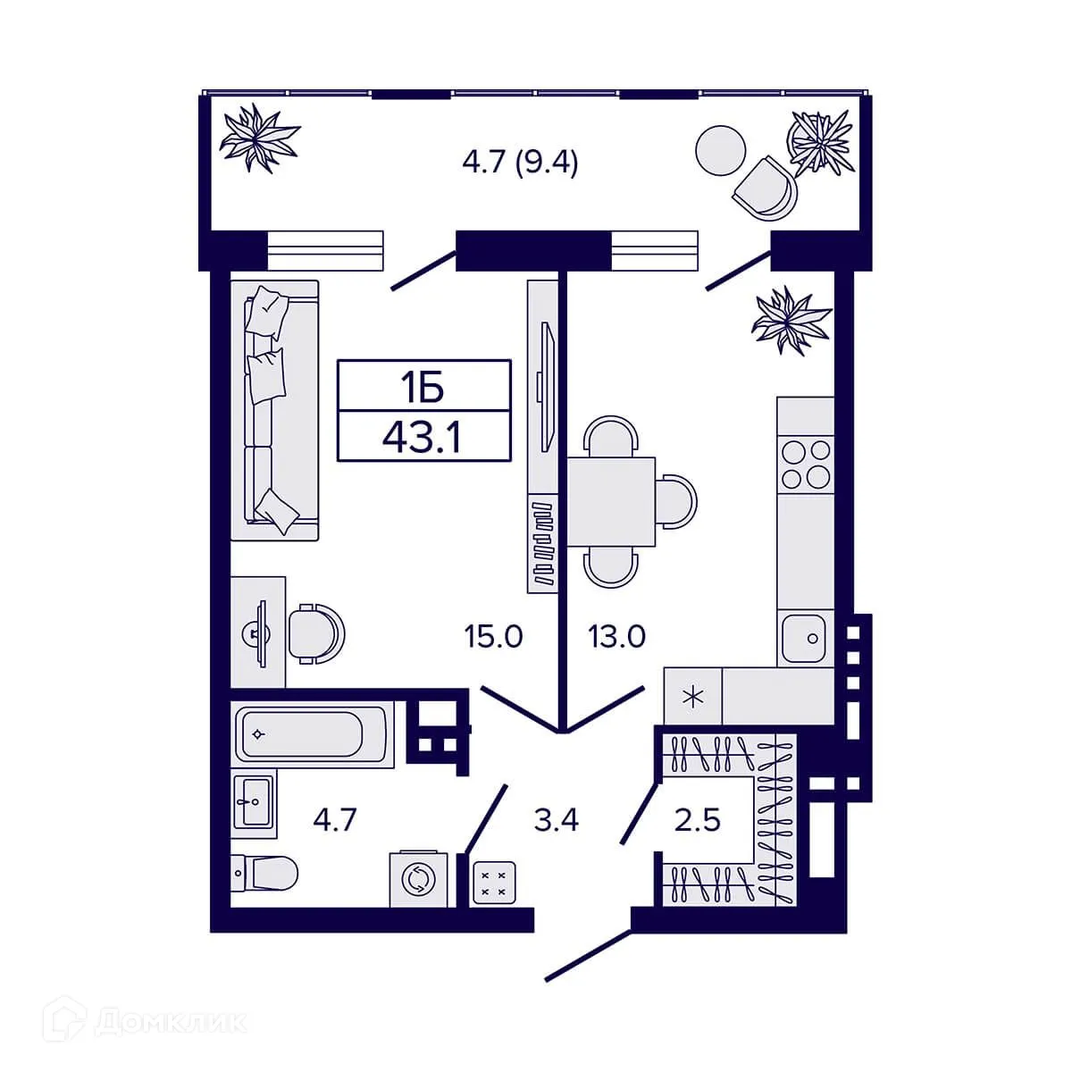 Фото квартиры в ЖК Жилой комплекс "LUNA" (ЛУНА)