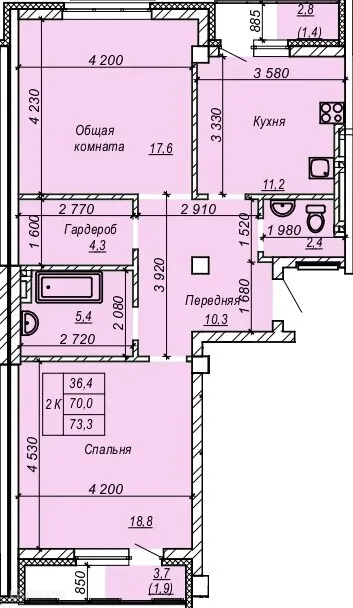 Фото квартиры в ЖК Серебряный ключ