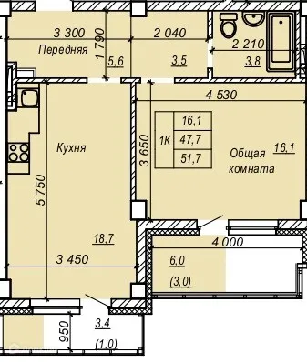 Фото квартиры в ЖК Серебряный ключ