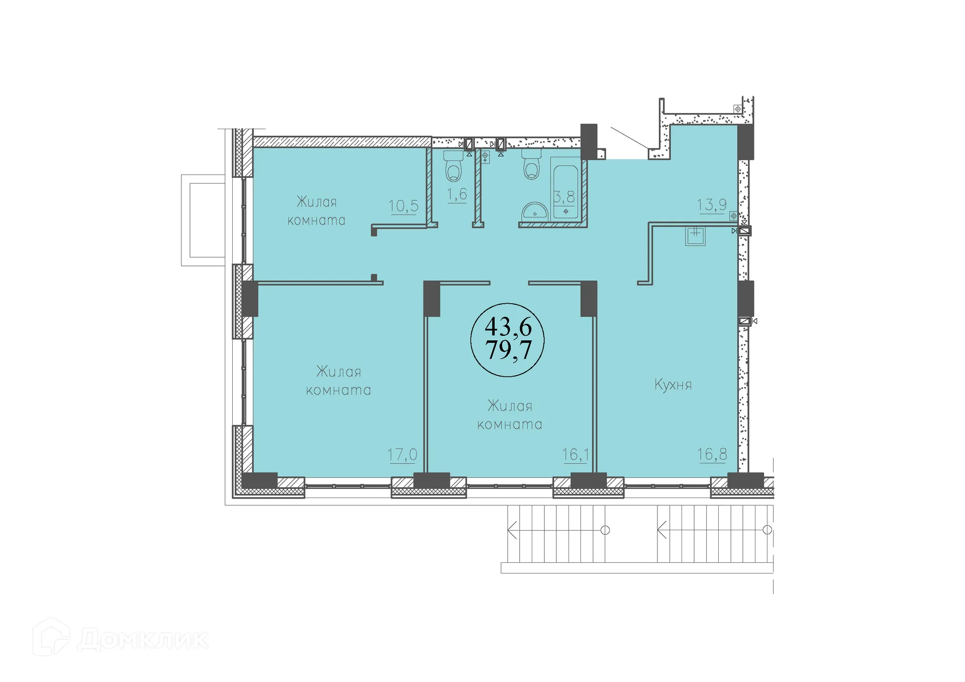 Фото квартиры в ЖК "RedFox (РэдФокс)"