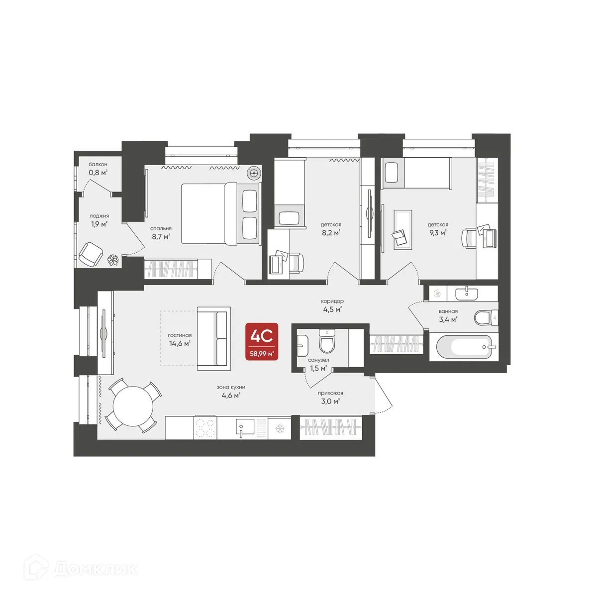 Фото квартиры в ЖК Дом по ул Промышленная