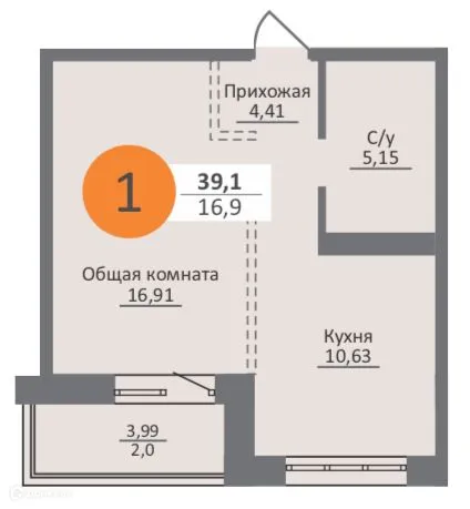 Фото квартиры в ЖК Облака 2