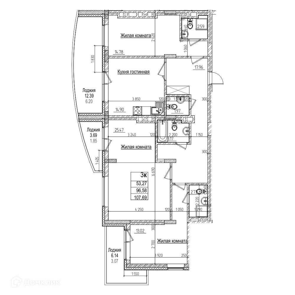 Фото квартиры в ЖК Возрождение