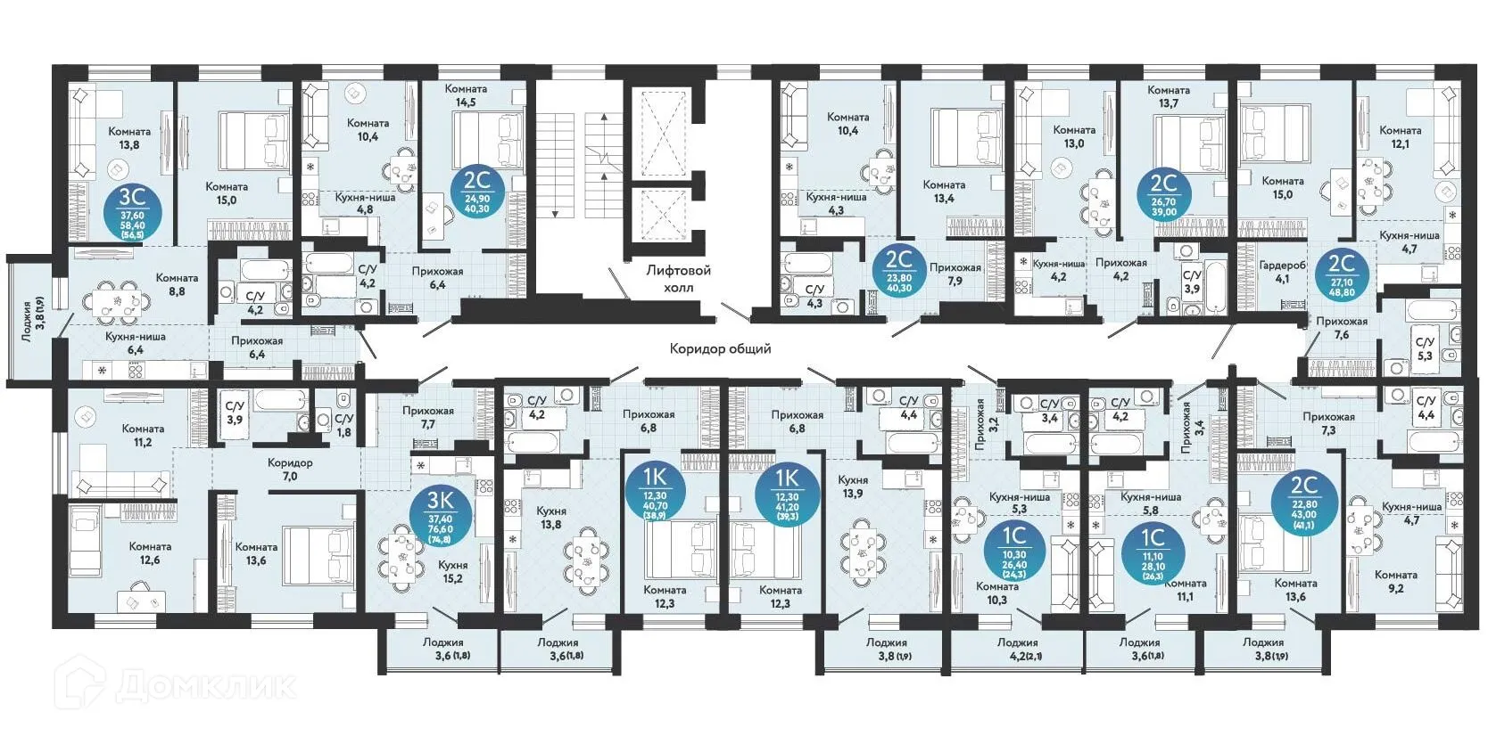 Фото квартиры в ЖК Семейный квартал