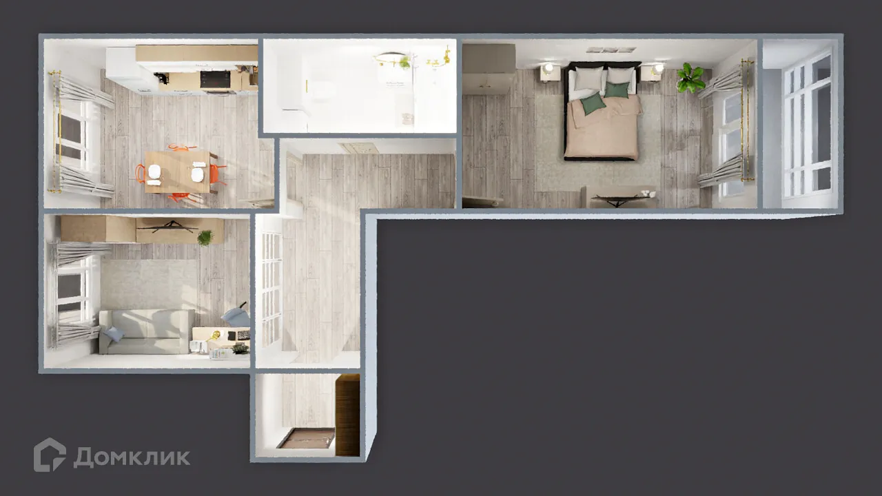 Фото квартиры в ЖК САМОЦВЕТЫ