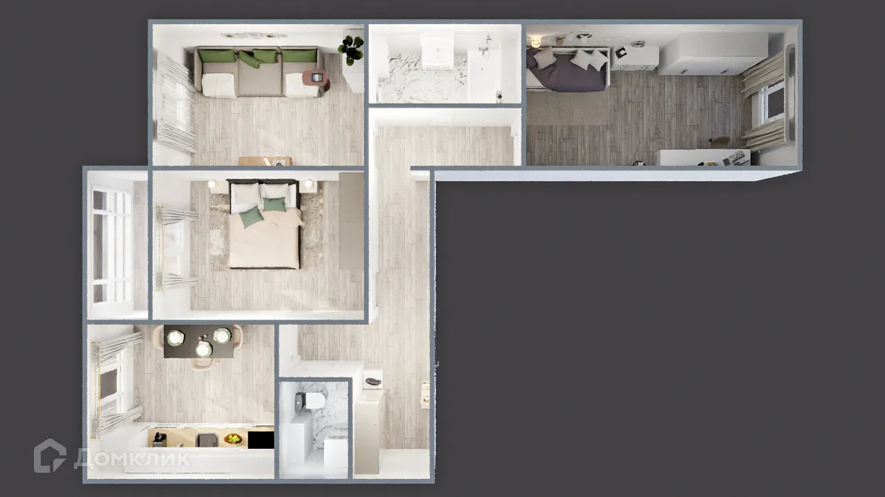 Фото квартиры в ЖК САМОЦВЕТЫ