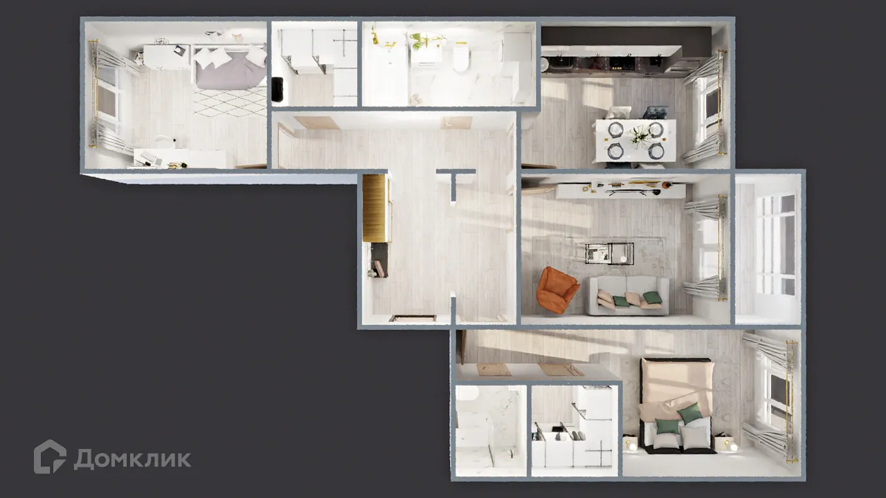 Фото квартиры в ЖК САМОЦВЕТЫ