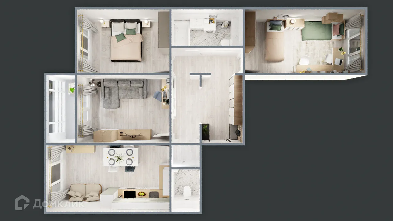 Фото квартиры в ЖК САМОЦВЕТЫ