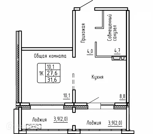 Фото квартиры в ЖК САМОЦВЕТЫ