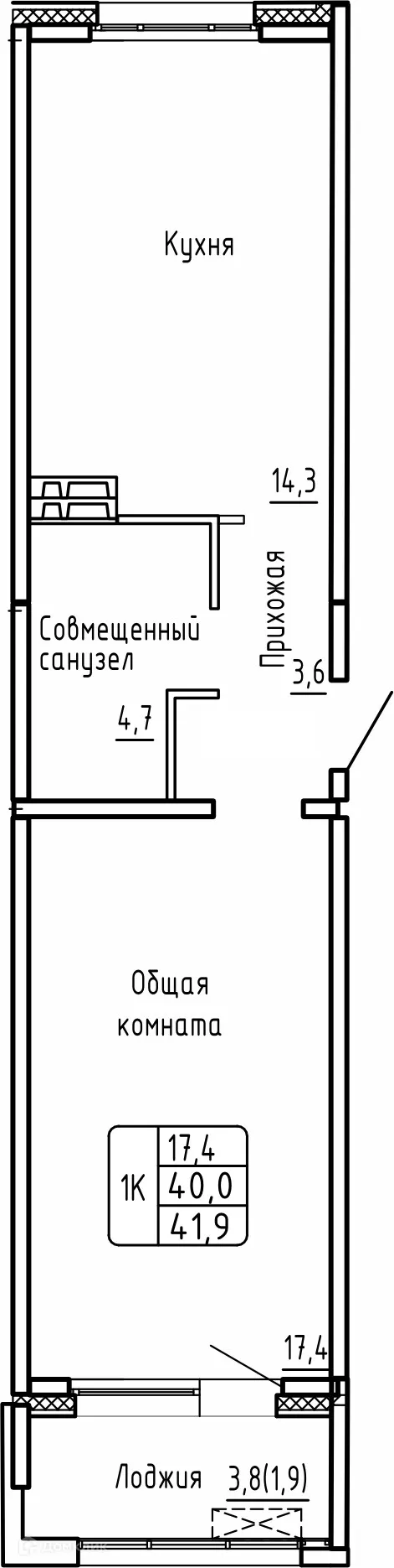 Фото квартиры в ЖК САМОЦВЕТЫ