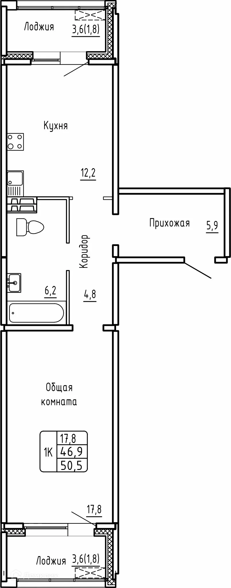 Фото квартиры в ЖК САМОЦВЕТЫ