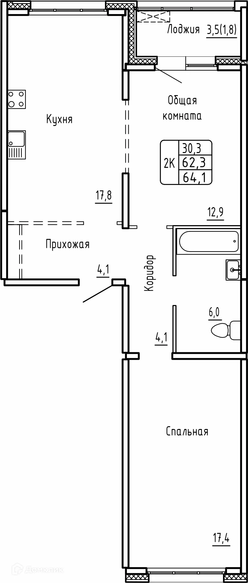 Фото квартиры в ЖК САМОЦВЕТЫ