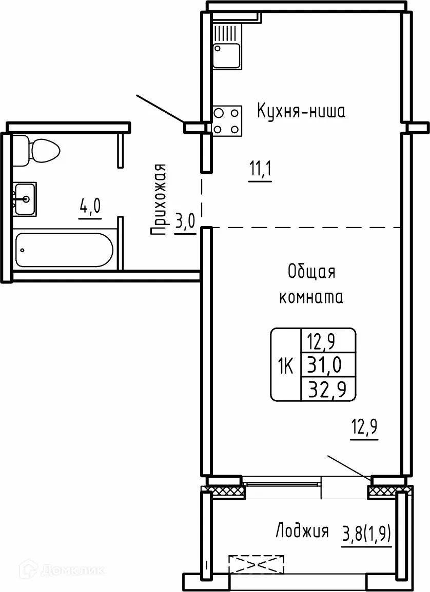 Фото квартиры в ЖК САМОЦВЕТЫ