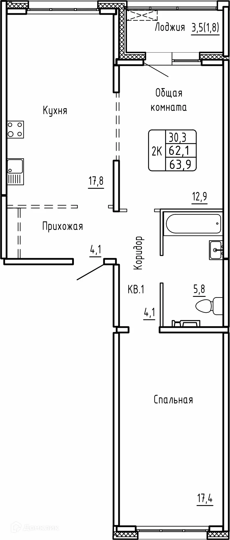 Фото квартиры в ЖК САМОЦВЕТЫ