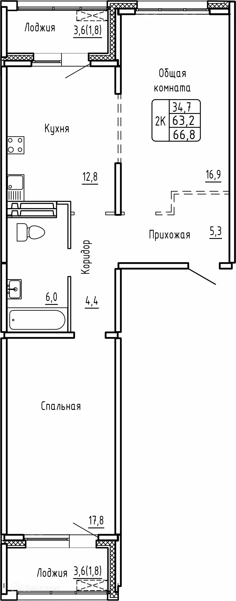Фото квартиры в ЖК САМОЦВЕТЫ