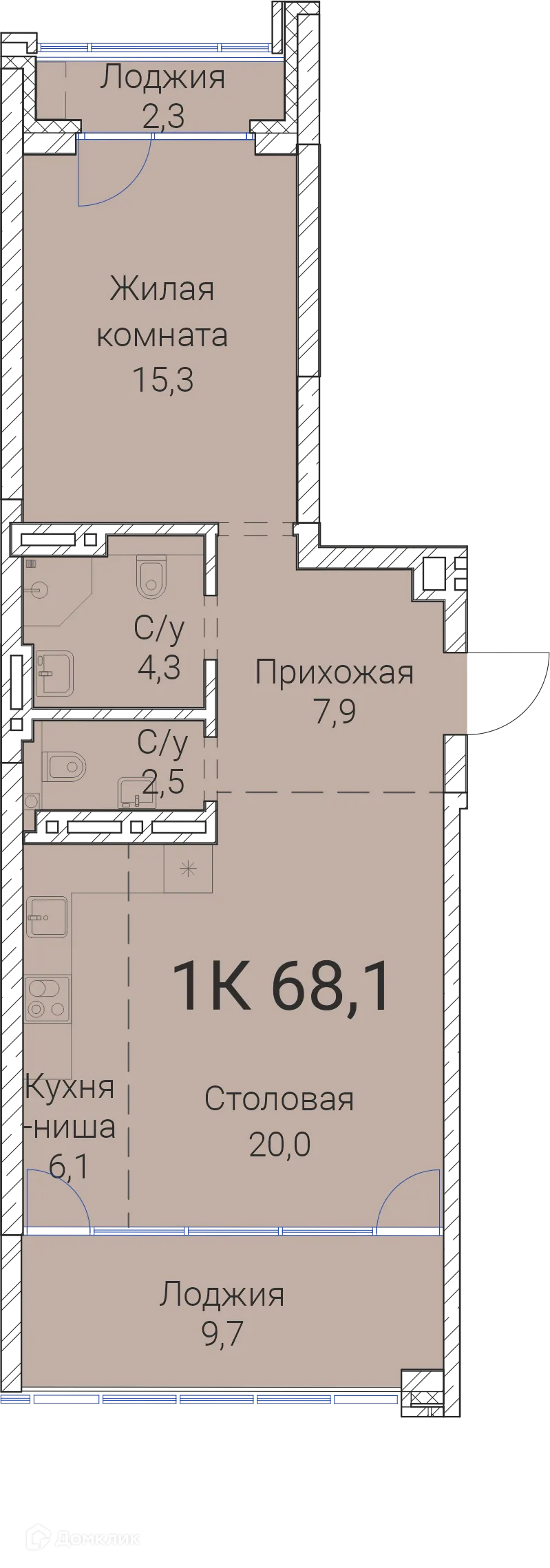 Фото квартиры в ЖК Тайм Сквер