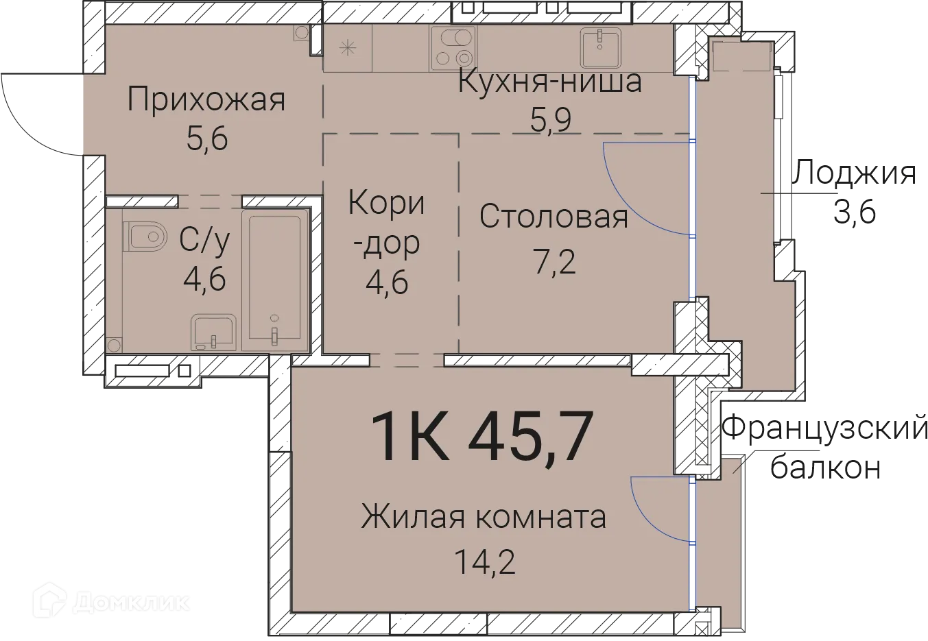 Фото квартиры в ЖК Тайм Сквер