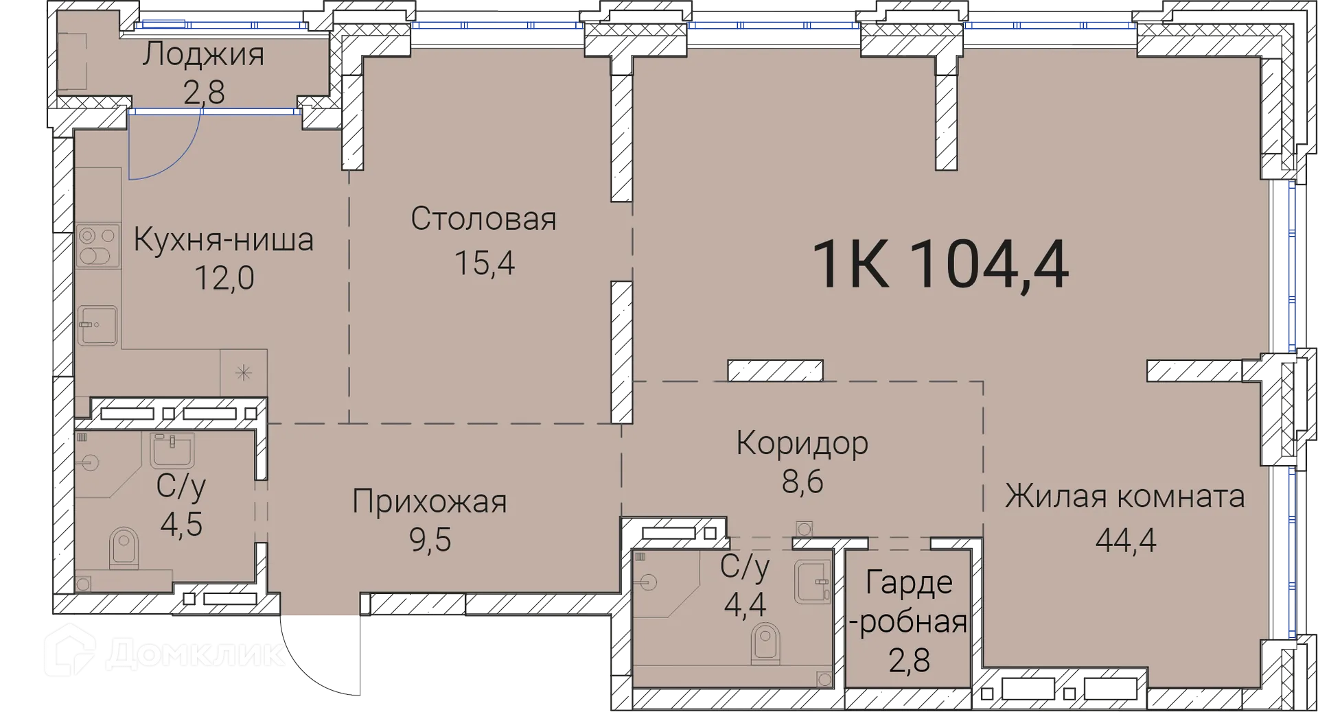 Фото квартиры в ЖК Тайм Сквер
