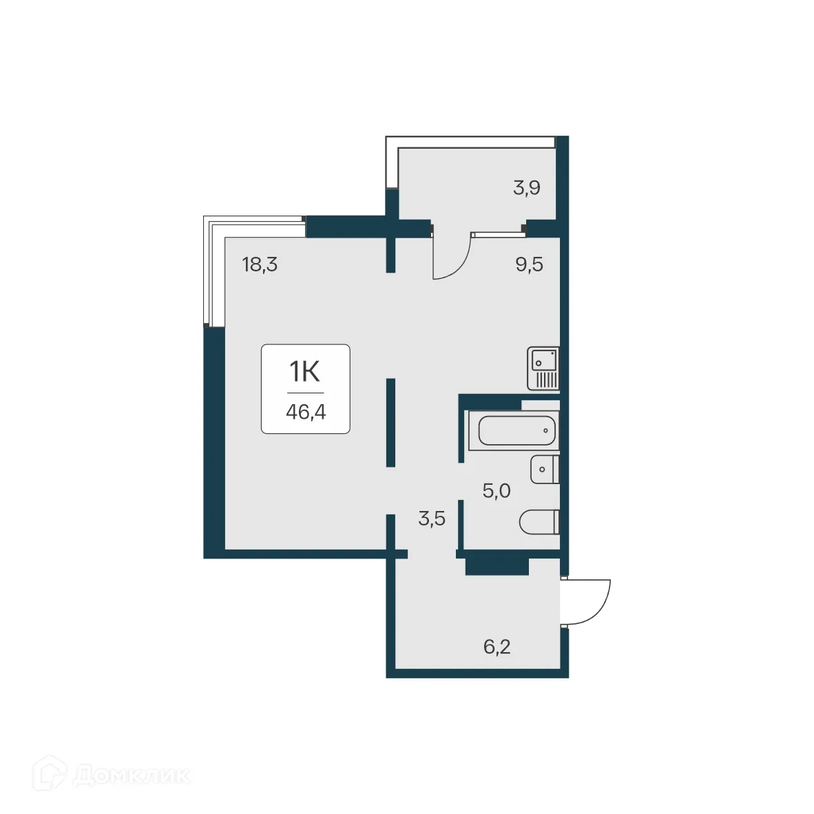 Фото квартиры в ЖК Квартал на Игарской