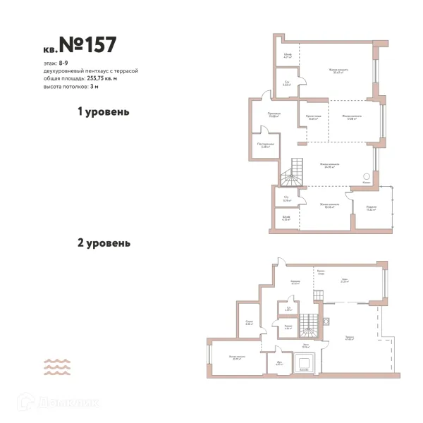 Планировка 5 комн. в ЖК "Эко-квартал Flora&Fauna (Эко-квартал Флора и Фауна)"