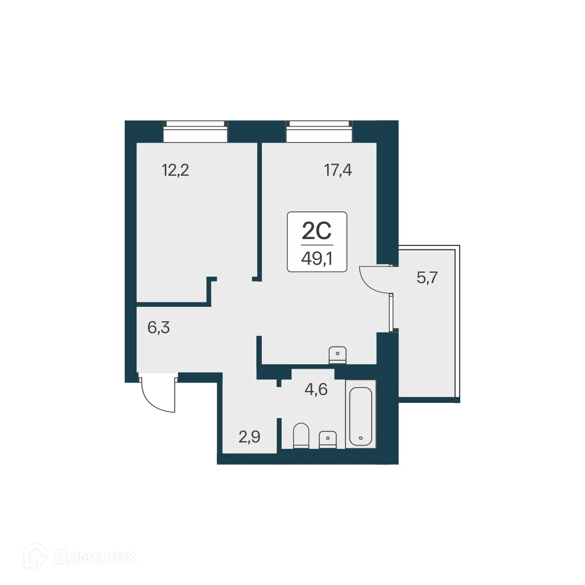 Фото квартиры в ЖК Расцветай на Красном