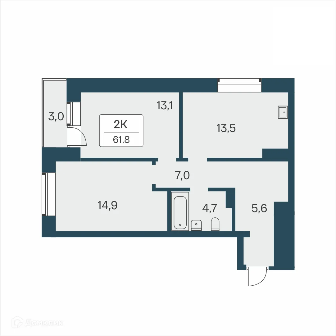 Фото квартиры в ЖК Расцветай на Красном