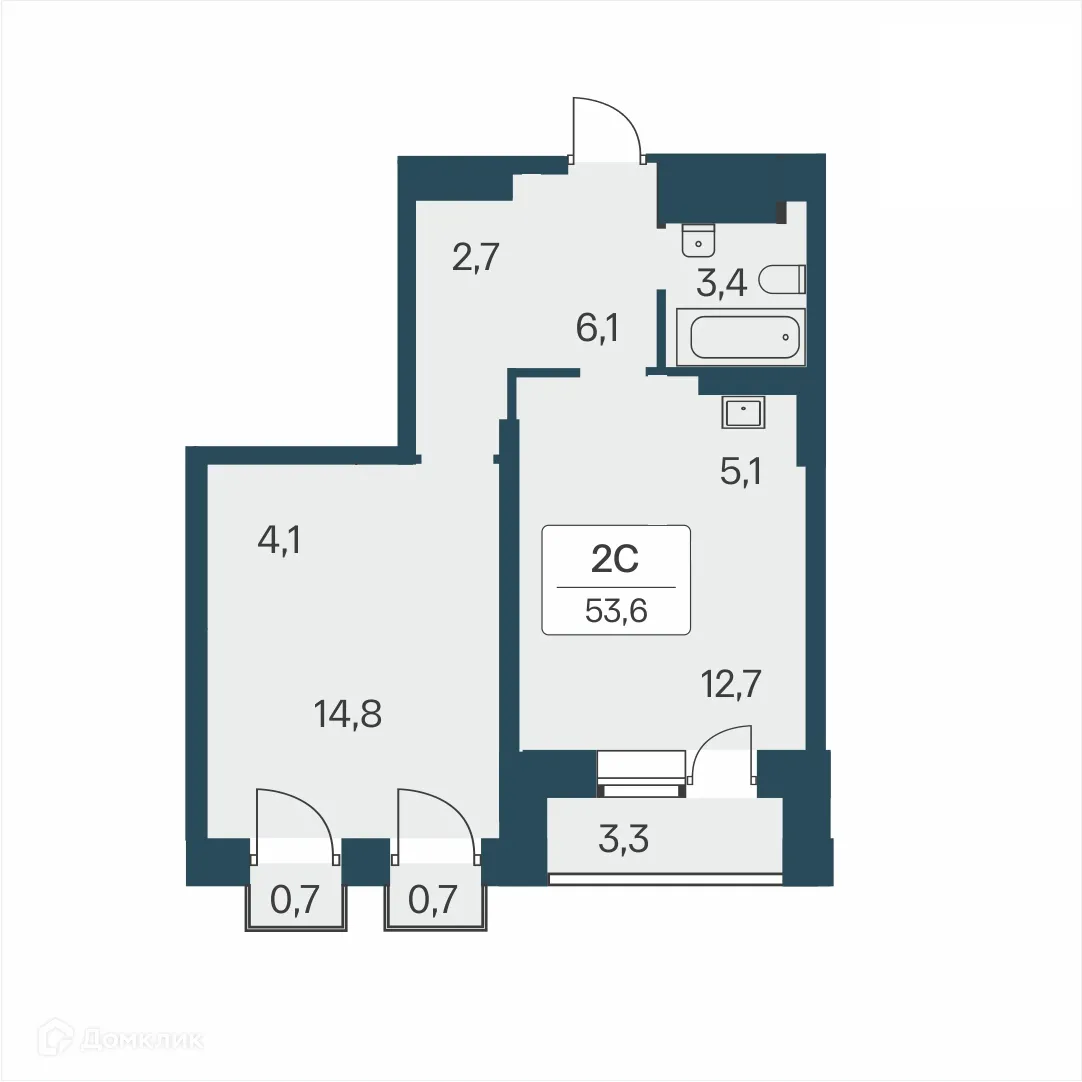 Фото квартиры в ЖК Расцветай на Красном