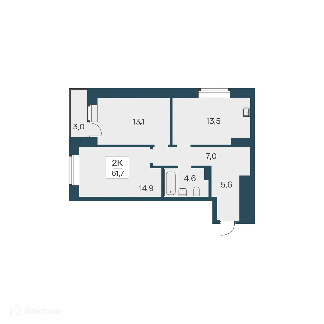 Фото квартиры в ЖК Расцветай на Красном