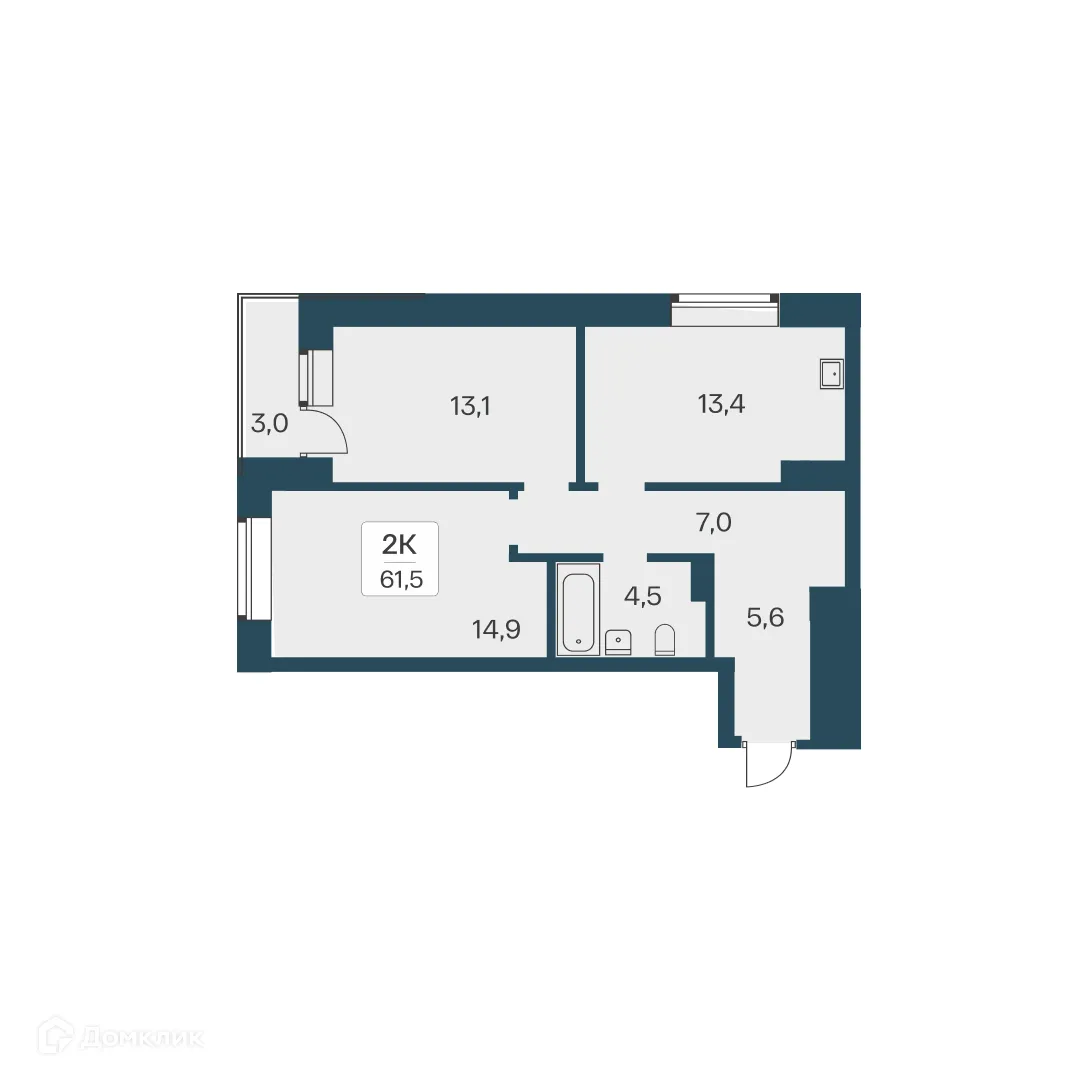 Фото квартиры в ЖК Расцветай на Красном