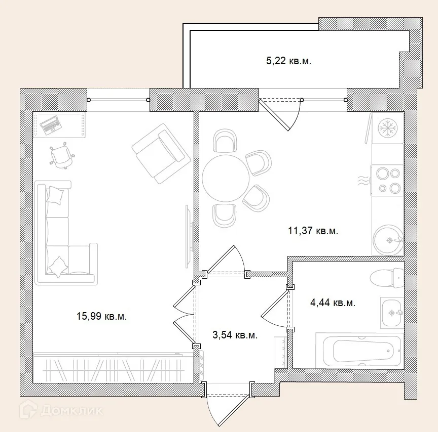 Фото квартиры в ЖК "Березка"