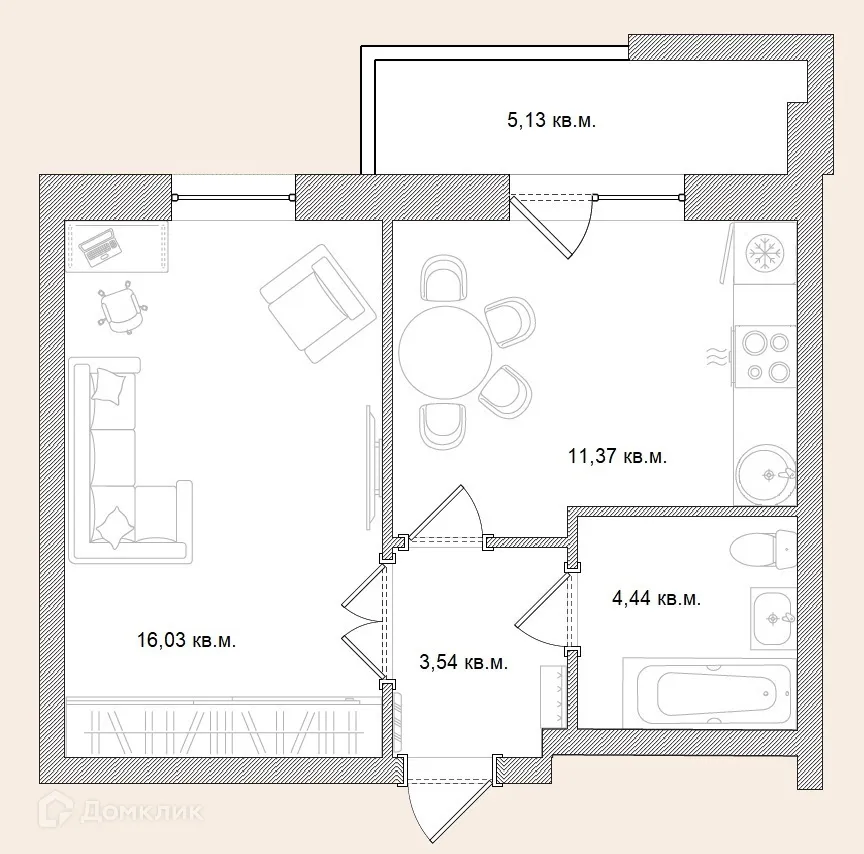 Фото квартиры в ЖК "Березка"