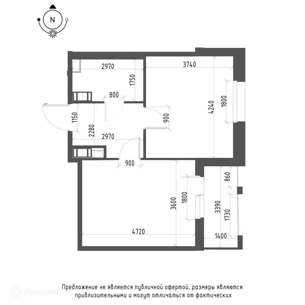 Фото квартиры в ЖК Зеленая река