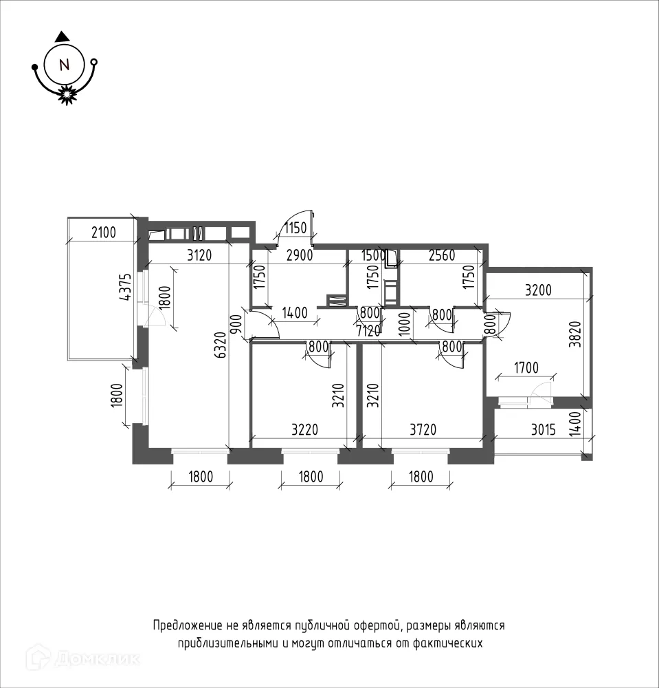 Фото квартиры в ЖК Зеленая река