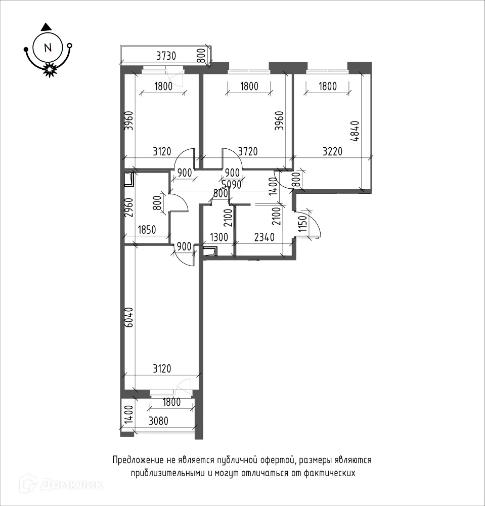Фото квартиры в ЖК Зеленая река