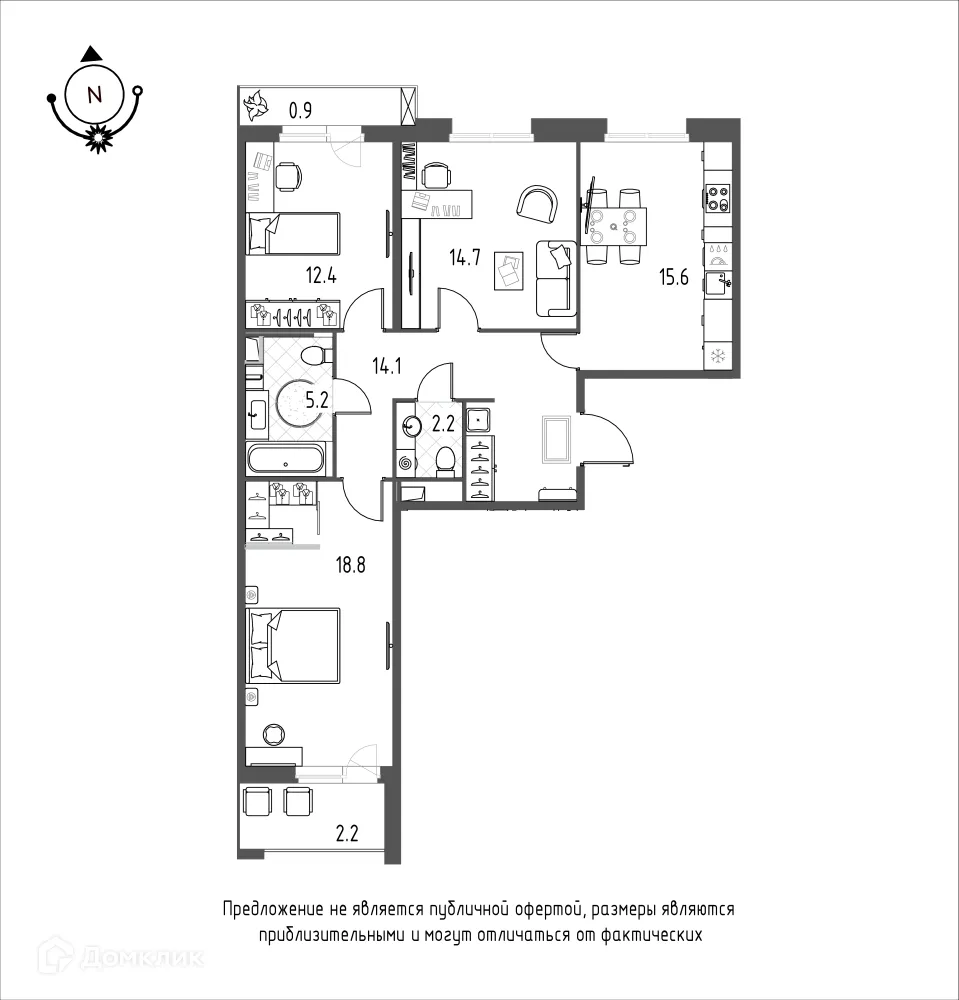 Фото квартиры в ЖК Зеленая река