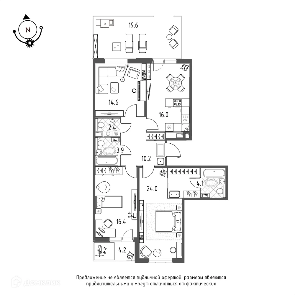 Фото квартиры в ЖК Зеленая река