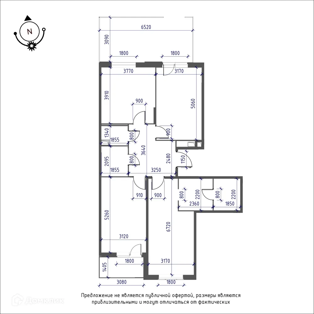 Фото квартиры в ЖК Зеленая река