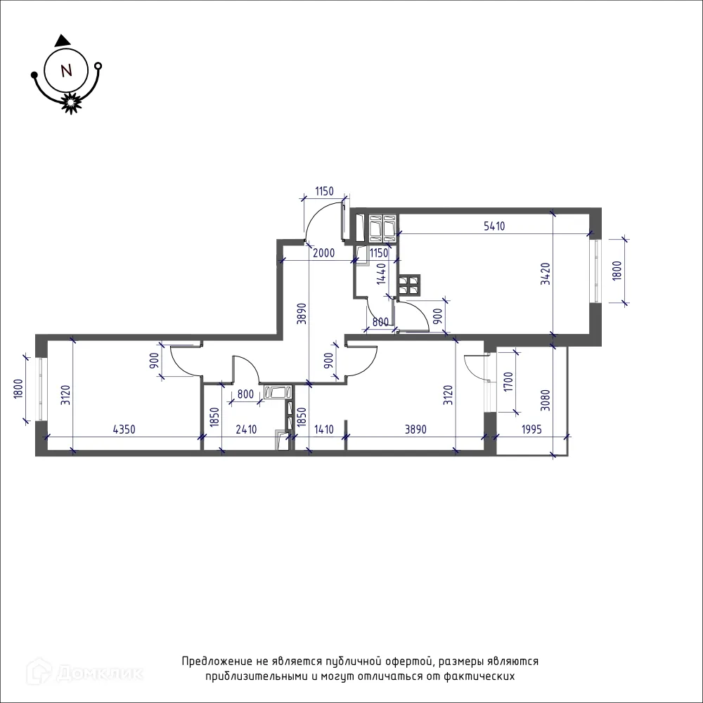 Фото квартиры в ЖК Зеленая река