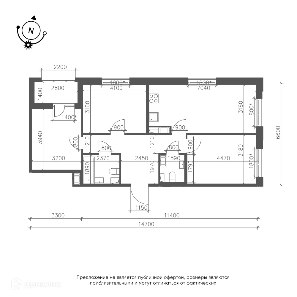 Фото квартиры в ЖК Зеленая река
