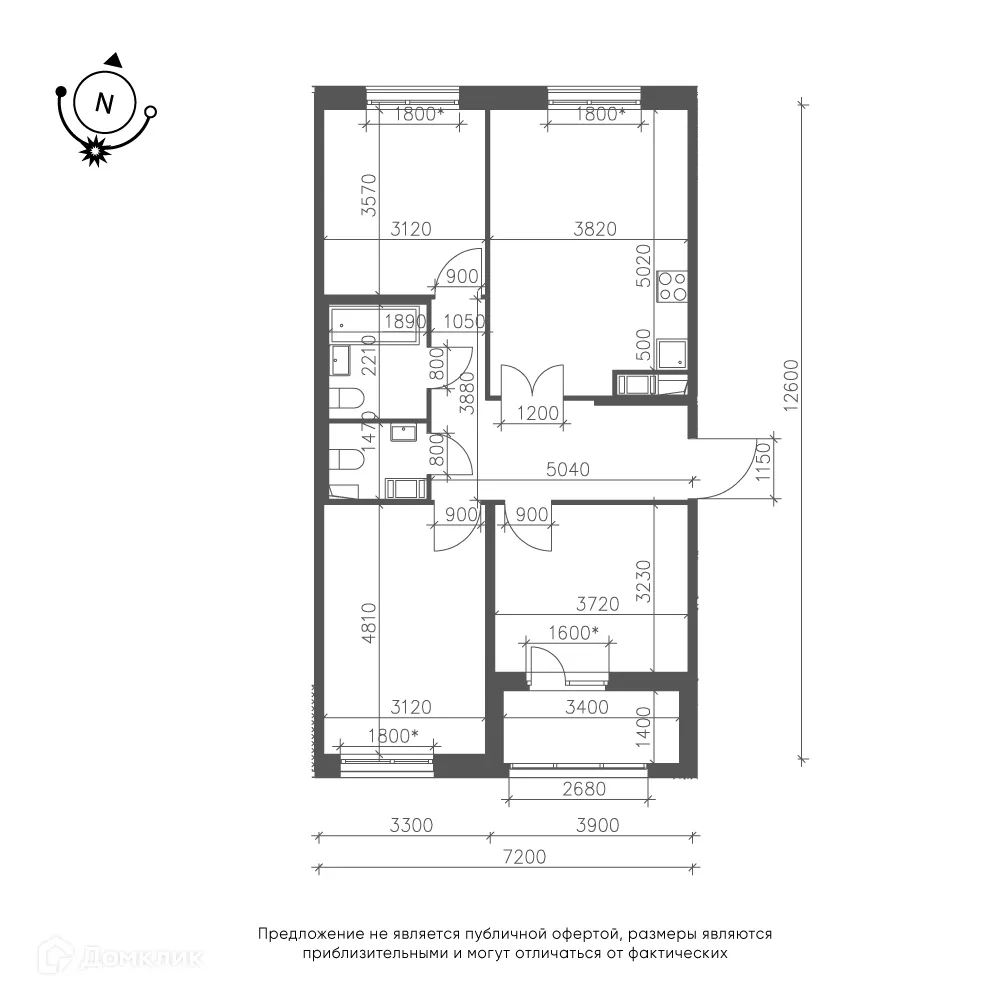 Фото квартиры в ЖК Зеленая река