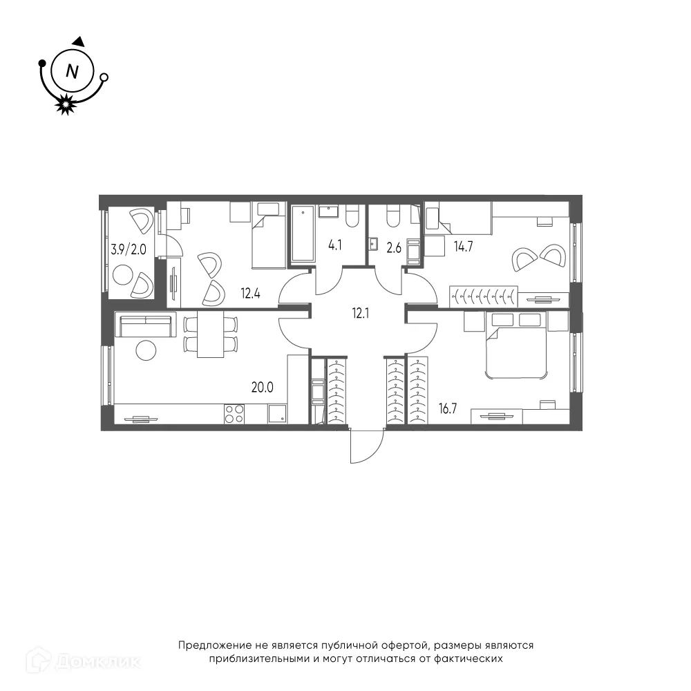 Фото квартиры в ЖК Зеленая река