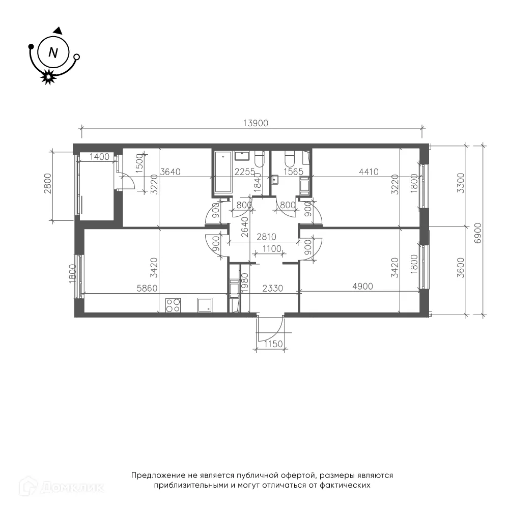 Фото квартиры в ЖК Зеленая река