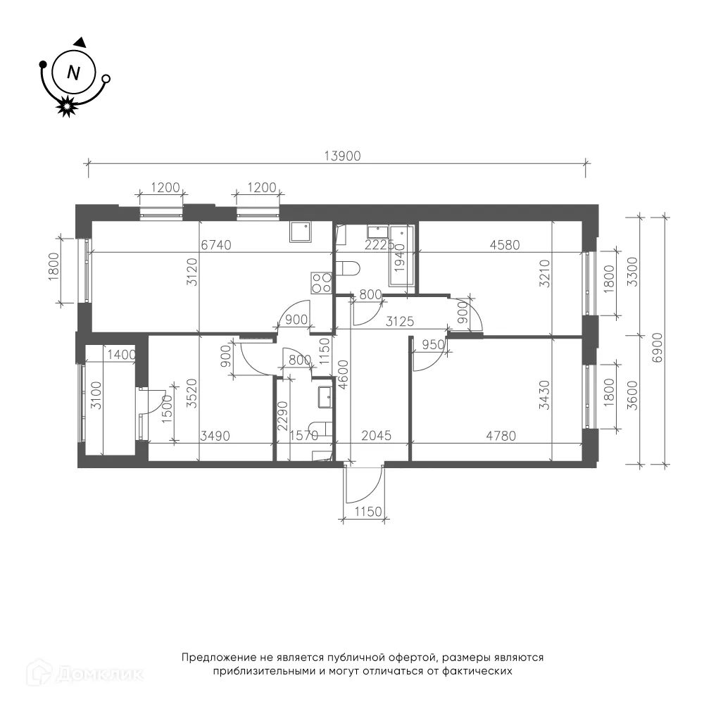 Фото квартиры в ЖК Зеленая река