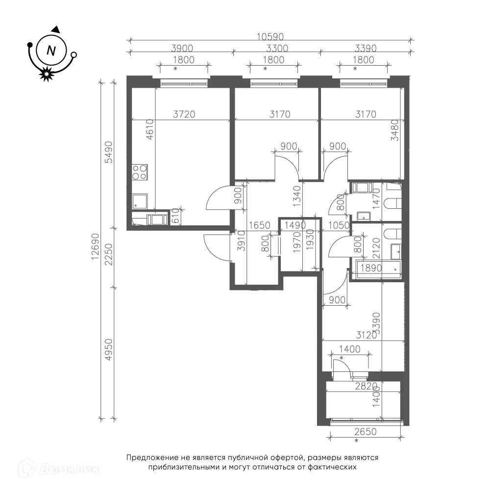 Фото квартиры в ЖК Зеленая река