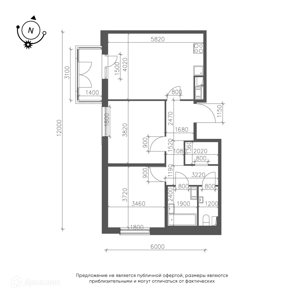 Фото квартиры в ЖК Зеленая река