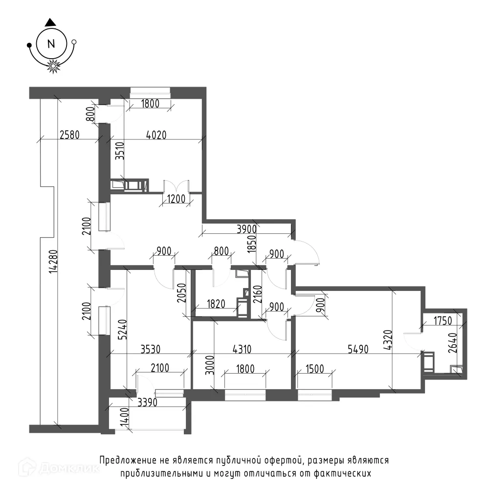 Фото квартиры в ЖК Зеленая река
