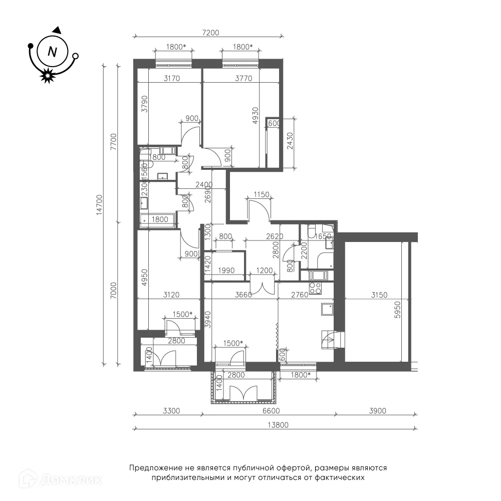 Фото квартиры в ЖК Зеленая река